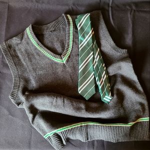 Slytherin Cosplay Vest & Tie